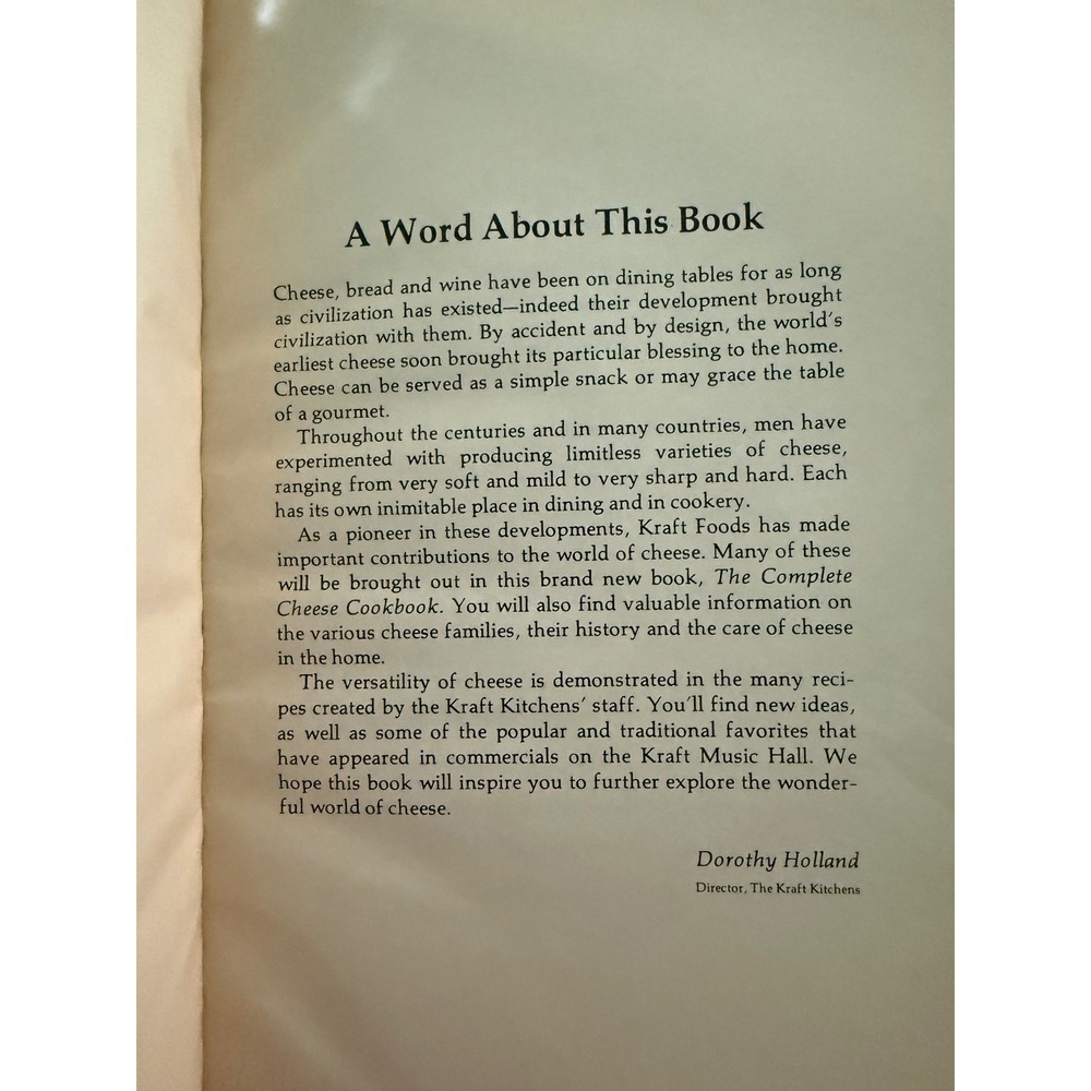 Vintage Kraft The Complete Cheese Cookbook Recipes History Romance Cheeses Book - Picture 2 of 4